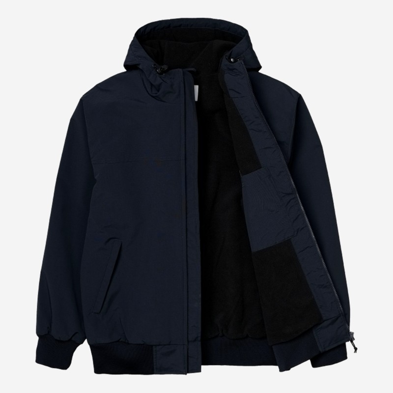 CASACO CARHARTT WIP HOODED SAIL AZUL ESCURO
