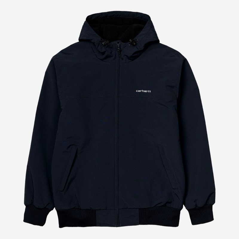 CASACO CARHARTT WIP HOODED SAIL AZUL ESCURO