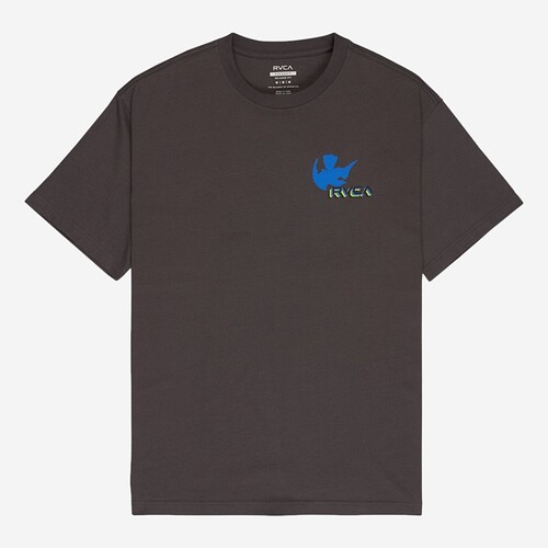 T-SHIRT RVCA AF BIRDS - CINZA