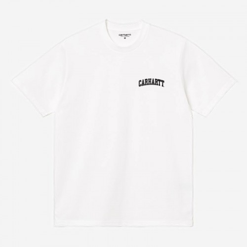 T-SHIRT CARHARTT WIP UNIVERSITY SCRIPT BRANCO