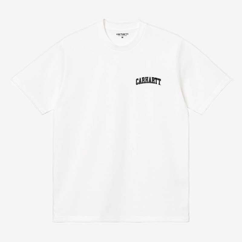 T-SHIRT CARHARTT WIP UNIVERSITY SCRIPT BRANCO