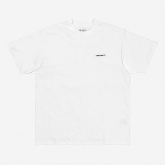 T-SHIRT CARHARTT WIP SCRIPT EMBROIDERY BRANCO