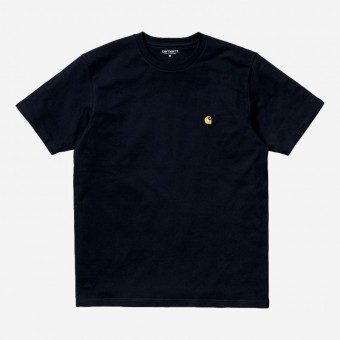 T-SHIRT CARHARTT WIP CHASE AZUL ESCURO