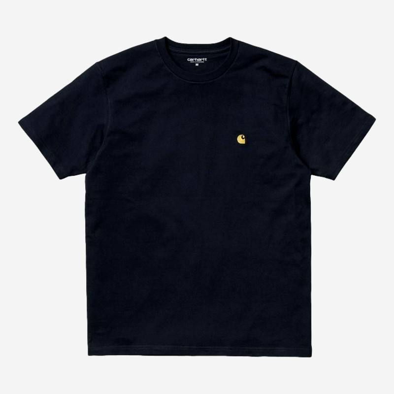 T-SHIRT CARHARTT WIP CHASE AZUL ESCURO