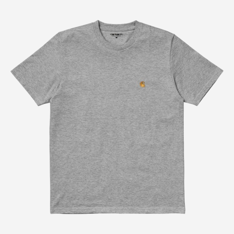 T-SHIRT CARHARTT WIP CHASE CINZA ESCURO