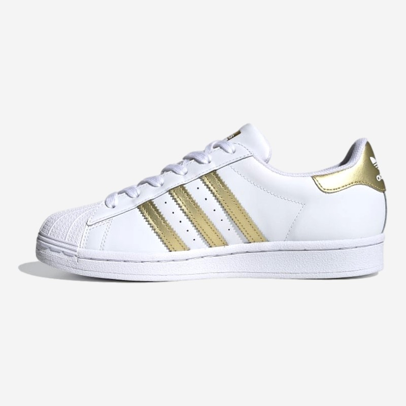 TENIS ADIDAS SUPERSTAR W BR/DOURADO