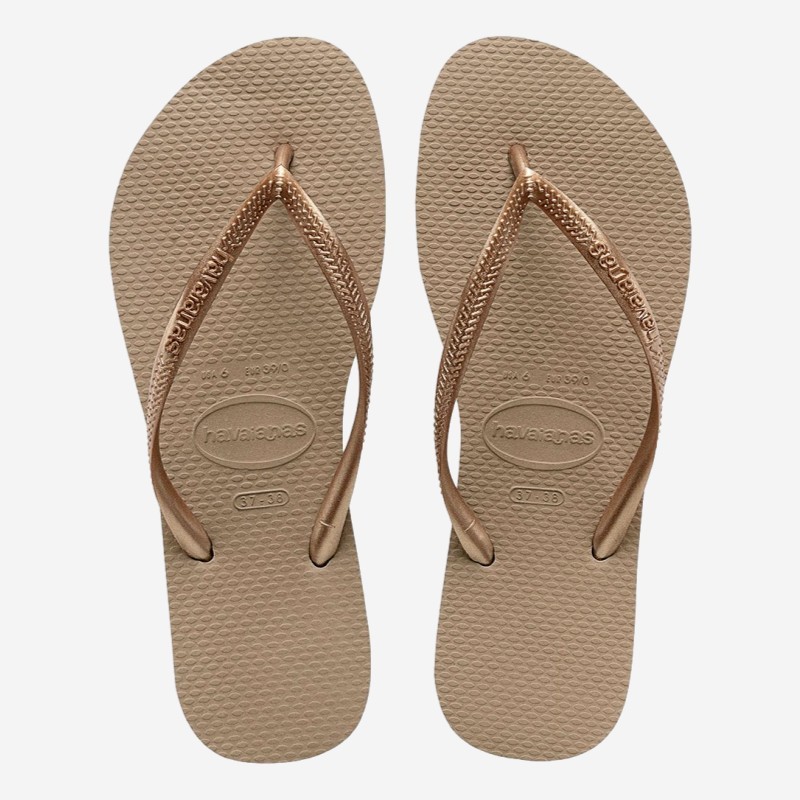 CHINELOS HAVAIANAS SLIM DOURADO