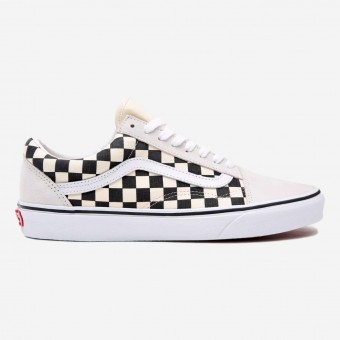 TENIS VANS OLD SKOOL CHECKERBORD BEGE