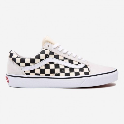 TENIS VANS OLD SKOOL CHECKERBORD BEGE