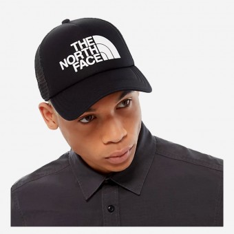 CAP THE NORTH FACE LOGO TRUCKER PRETO