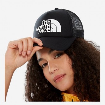 CAP THE NORTH FACE LOGO TRUCKER PRETO