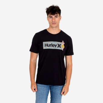 T-SHIRT HURLEY BOX WINDANSEA PRETO