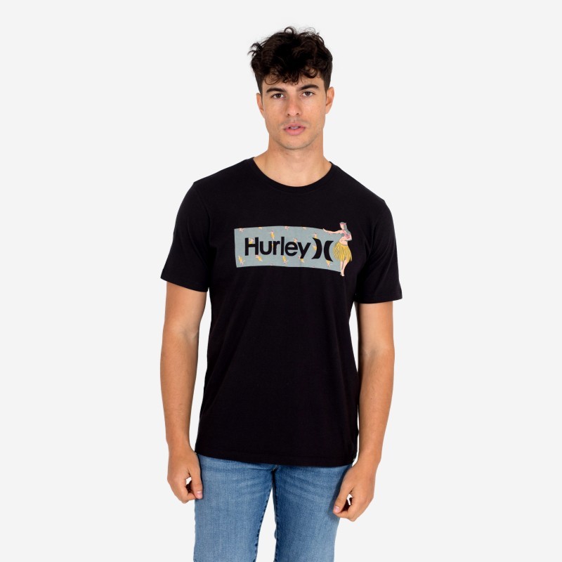 T-SHIRT HURLEY BOX WINDANSEA PRETO