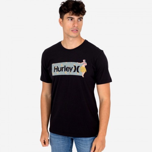 T-SHIRT HURLEY BOX WINDANSEA PRETO