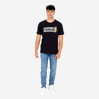 T-SHIRT HURLEY BOX WINDANSEA PRETO