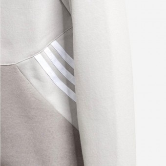 SWEAT ADIDAS CREW J CINZA CLARO
