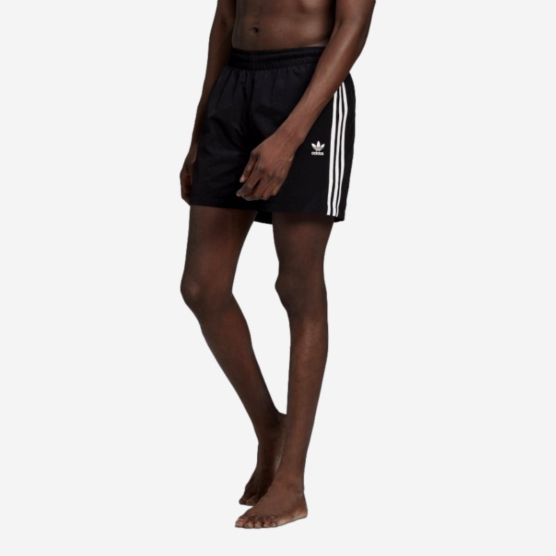 CALÇÕES ADIDAS 3 STRIPE SWIMS PRETO