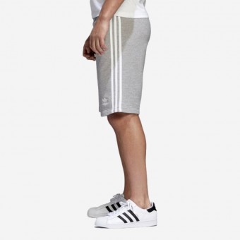 CALÇOES ADIDAS 3 STRIPE  CINZA