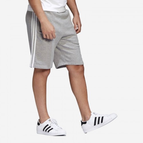 CALÇOES ADIDAS 3 STRIPE  CINZA