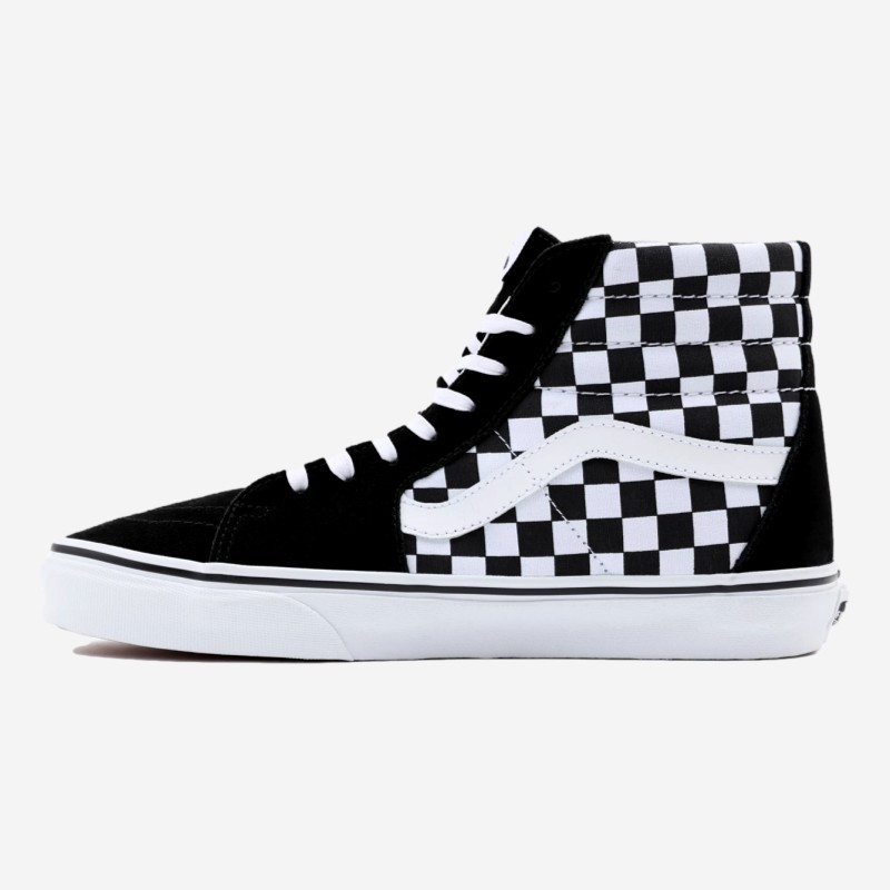 TENIS VANS SK8-HI CHECKERBOARD PR/BRANCO