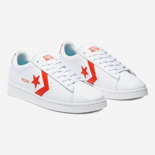 TENIS CONVERSE PRO LEATHER BR/LARANJA
