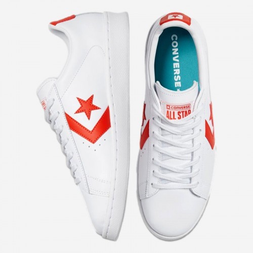 TENIS CONVERSE PRO LEATHER BR/LARANJA