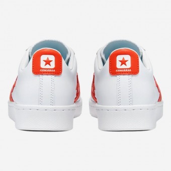 TENIS CONVERSE PRO LEATHER BR/LARANJA