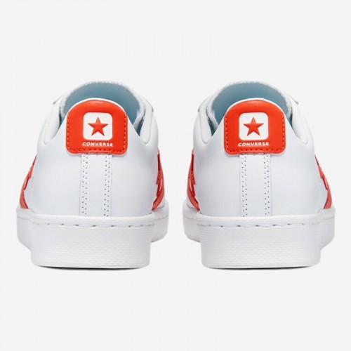 TENIS CONVERSE PRO LEATHER BR/LARANJA