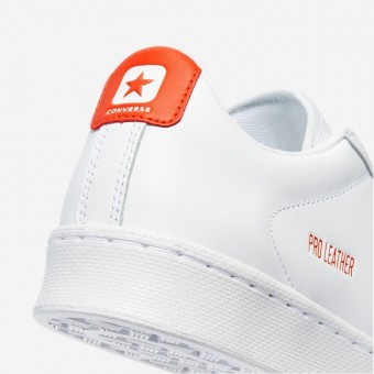 TENIS CONVERSE PRO LEATHER BR/LARANJA