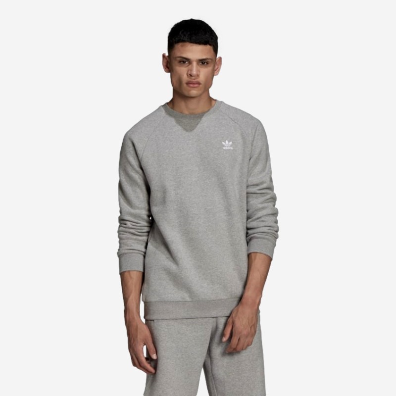 SWEAT ADIDAS ESSENTIAL CREW CINZA CLARO