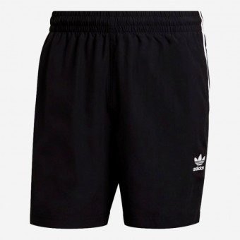 CALÇÕES ADIDAS 3 STRIPE SWIMS PRETO