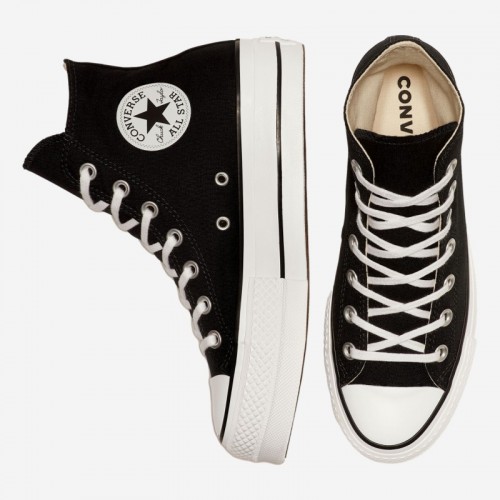 TENIS ALL STAR BOTA PLATAFORMA PRETO
