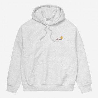 SWEAT CARHARTT WIP AMERICAN SCRIPT CINZA CLARO