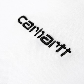 T-SHIRT CARHARTT WIP SCRIPT EMBROIDERY BRANCO