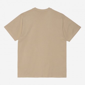 T-SHIRT CARHARTT WIP SCRIPT EMBROIDERY BEGE