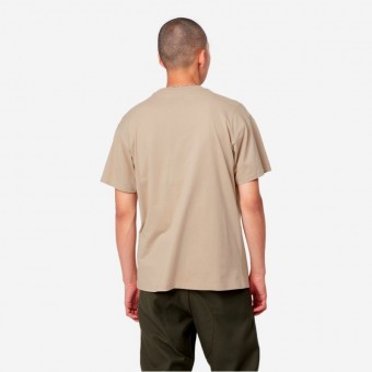 T-SHIRT CARHARTT WIP SCRIPT EMBROIDERY BEGE