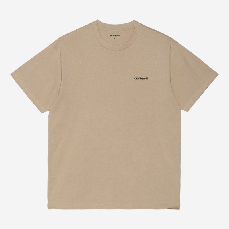 T-SHIRT CARHARTT WIP SCRIPT EMBROIDERY BEGE