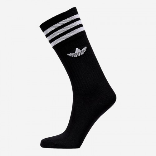 MEIAS ADIDAS SOLID CREW PR/BRANCO