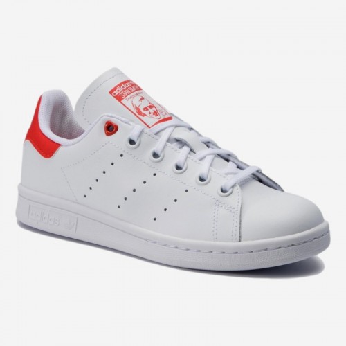 TENIS ADIDAS STAN SMITH J BR/LARANJA