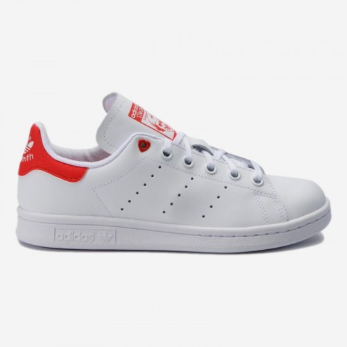 TENIS ADIDAS STAN SMITH J BR/LARANJA