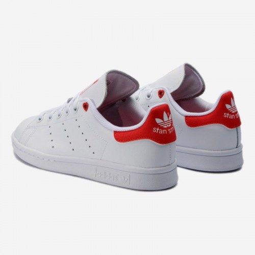 TENIS ADIDAS STAN SMITH J BR/LARANJA