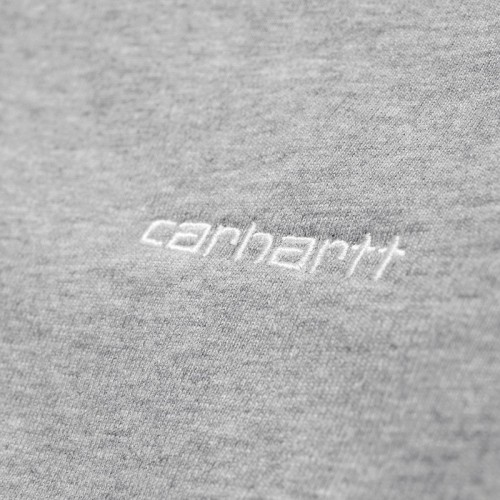SWEAT CARHARTT WIP SCRIPT EMBROIDERY CINZA CLARO
