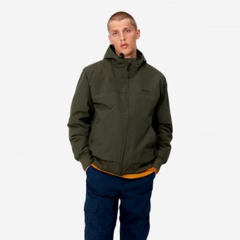 CASACO CARHARTT WIP HOODED SAIL VERDE ESCURO