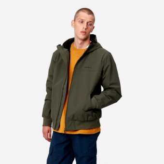 CASACO CARHARTT WIP HOODED SAIL VERDE ESCURO