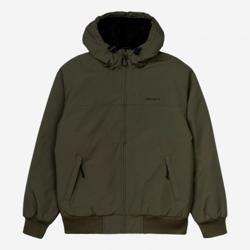 CASACO CARHARTT WIP HOODED SAIL VERDE ESCURO