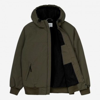 CASACO CARHARTT WIP HOODED SAIL VERDE ESCURO
